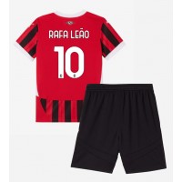 Dětský fotbalový dres AC Milan Rafael Leao #10 2024-25 Domácí Krátký Rukáv (+ trenýrky)